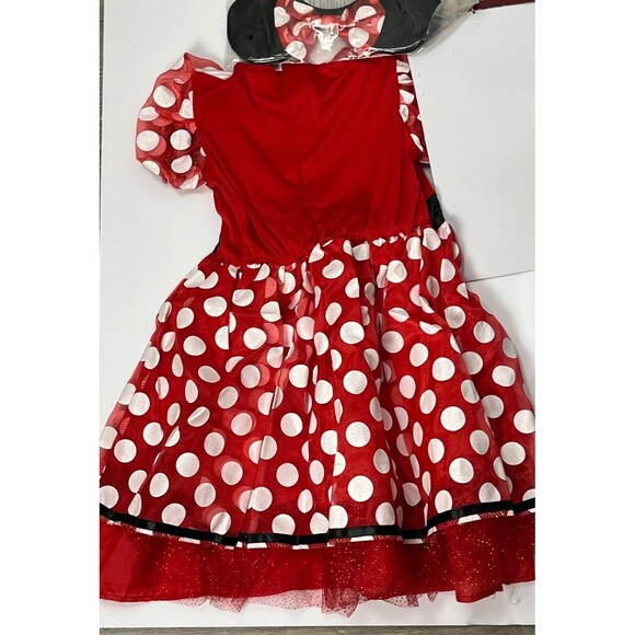 Disney Minnie Mouse Dress Up Ear Headband Party Play Costume Girl Small 6 6X NWT - Picture 3 of 5